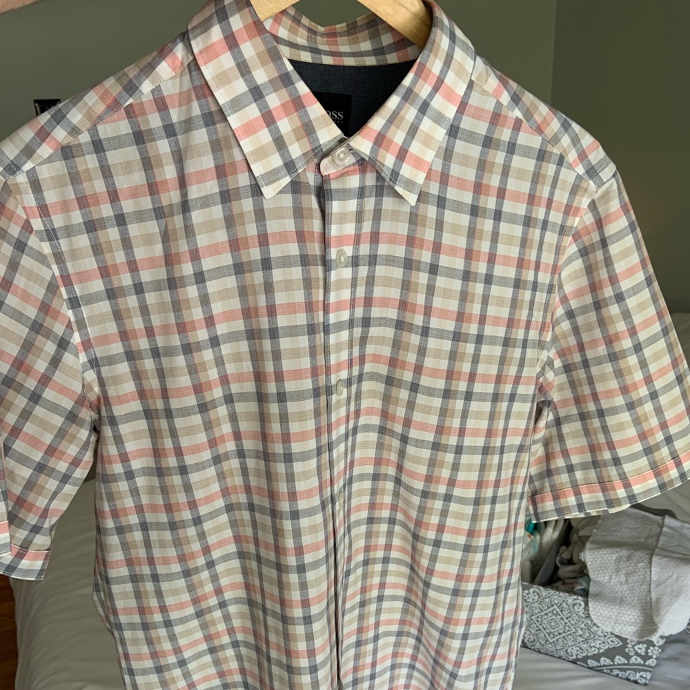 Hugo Boss, Short Sleeve, Large Regular Fit